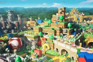 Concept art of Super Nintendo World 
