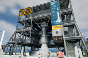 Konzeptzeichnung von The Gantry at LC-39 im Kennedy Space Center