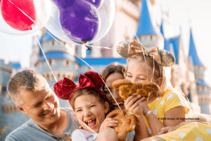 A family enjoying themselves at Magic Kingdom Park