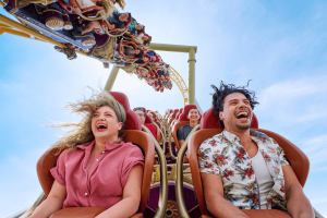 Guests on Stardust Racers in Celestial Park, Epic Universe