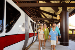 Guests at Disney's Polynesian Village Resort