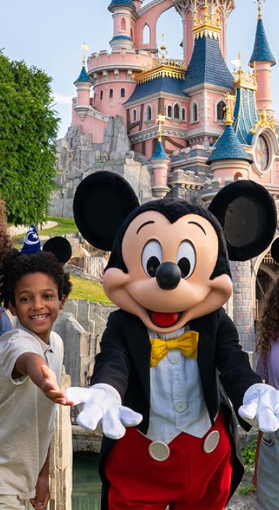 Family at Disneyland Paris