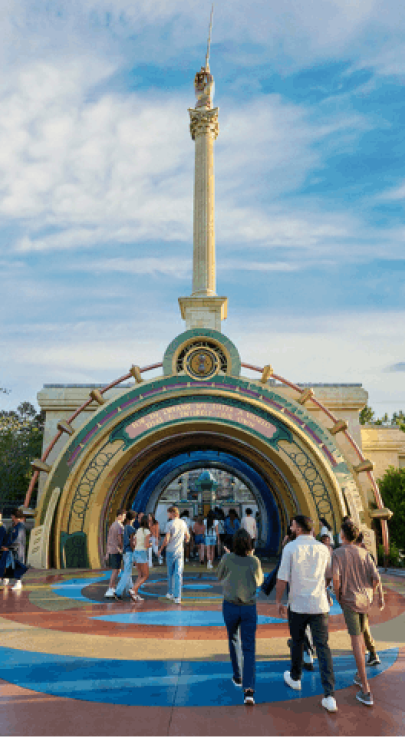 Entrance to the Wizarding World of Harry Potter at Epic Universe