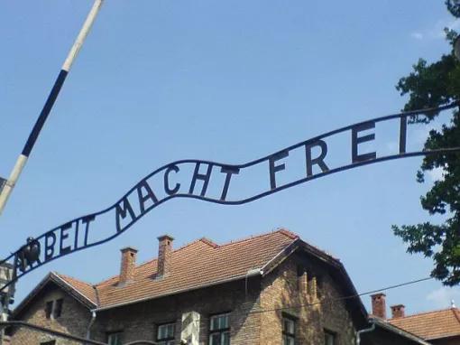 Arbeit macht frei entrance at Auschwitz-Birkenau Memorial and Museum Tour
