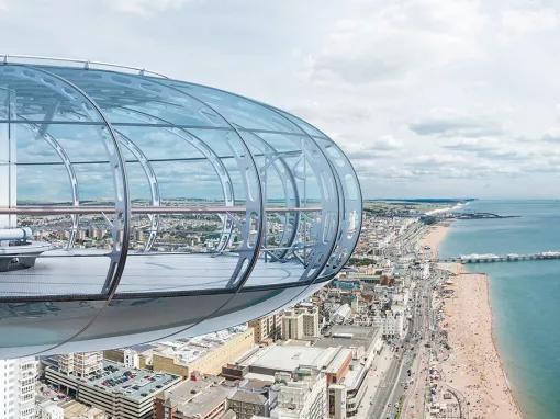 British Airways i360 Flight with Gin Afternoon Tea at Metrodeco Tea Salon for Two - Experience Voucher