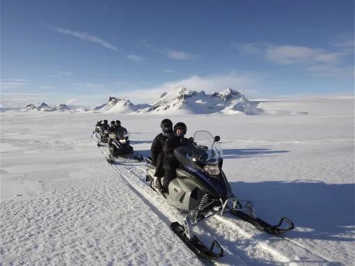 Golden Circle Super Jeep Tour with Snow Mobile Expedition