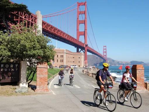 Bike the Bay over the Golden Gate Bridge to Sausalito