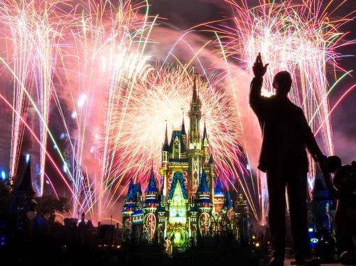 Fireworks at Magic Kingdom Theme Park