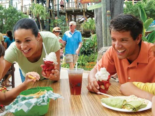 Family dining at Busch Gardens Tampa Bay