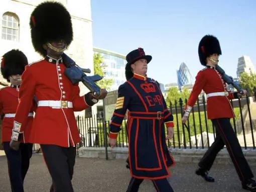 Tower guards at the Tower of London