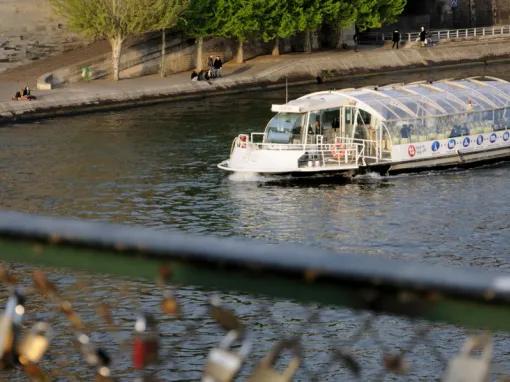 Batobus Hop-on Hop-off Sightseeing Cruise boat on the River Seine