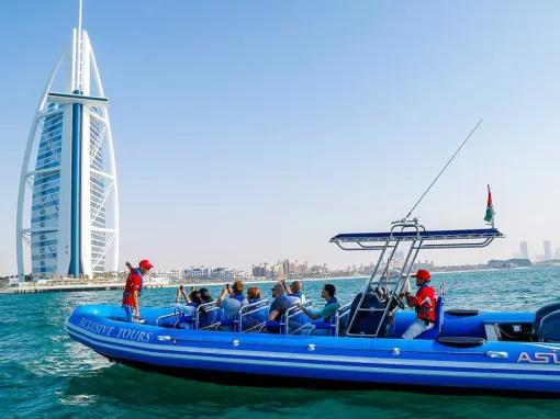Dubai Speedboat Tour included with the Dubai Explorer Pass
