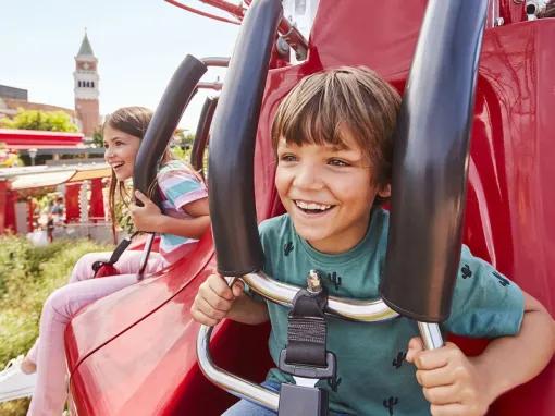 Kid's Tower Ride at Ferrari land