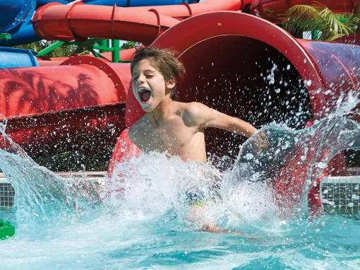 Boy on Twin Chasers at LEGOLAND Dubai Water Park