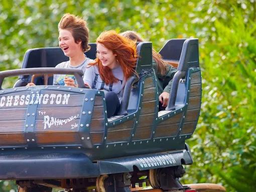 Rattlesnake coaster at Chessington World of Adventures