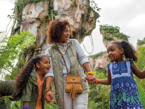 Family at Disney's Animal Kingdom Theme Park