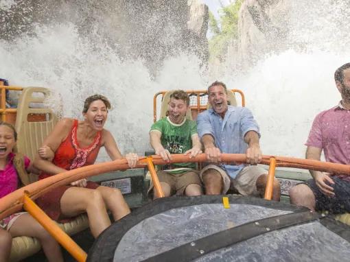 Family on Kali River Rapids at Disney's Animal Kingdom