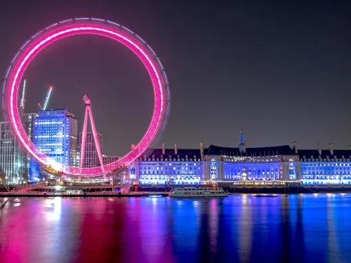 London Eye at night
