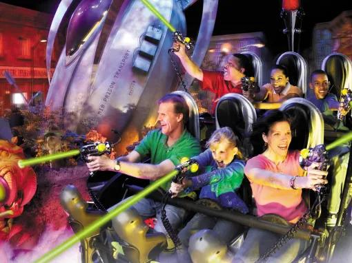 Family enjoying Men in Black Alien Attack at Universal Studios Florida