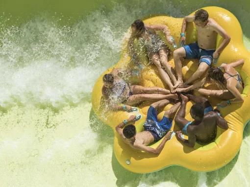 Puihi of Maku Puihi Round Raft Ride at Universal's Volcano Bay