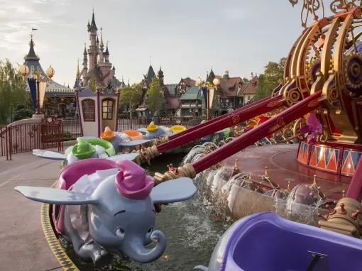 Dumbo the Flying Elephant ride at Disneyland Paris
