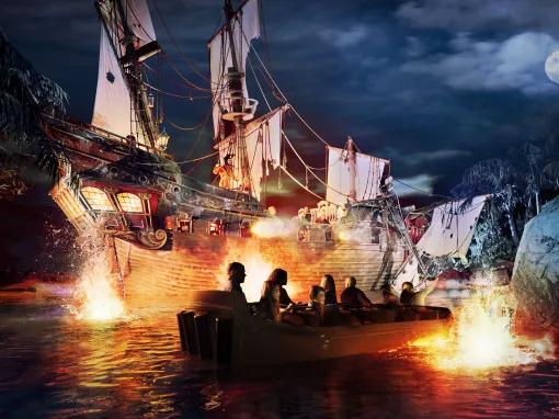 Pirates of the Caribbean ride at Disneyland Paris