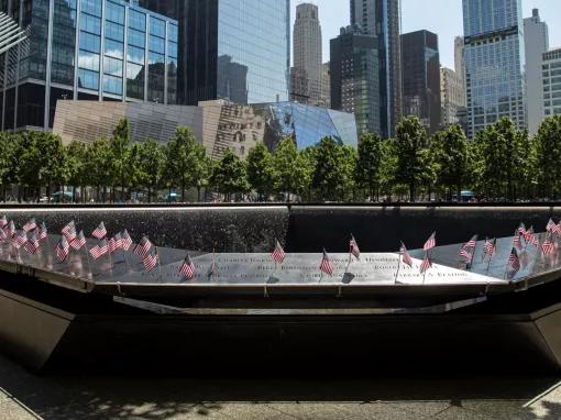 Reflecting pools outside the 9/11 Memorial Museum