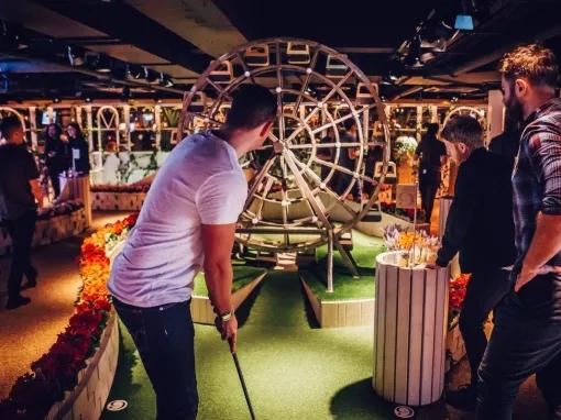 Crazy Golf, Drinks and Street Food for Two at Swingers London