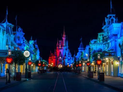 Themed lighting at Disney After Hours Boo Bash
