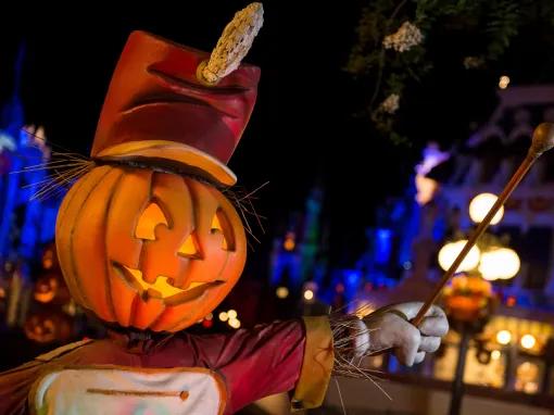Halloween themed decorations at Disney After Hours Boo Bash at Magic Kingdom Park