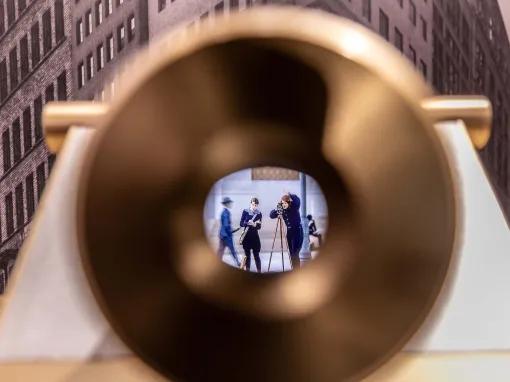 Empire State Building in-house exhibit celebrating the site in the 1920s