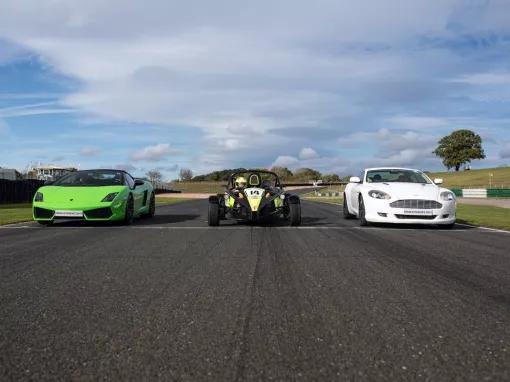 Triple Supercar Blast plus High Speed Passenger Ride and Photo