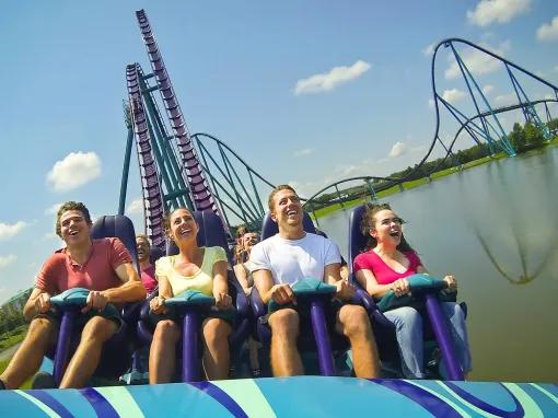 Guests riding Mako at SeaWorld Orlando