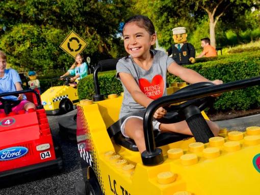 Kids Enjoying LEGO Driving School at LEGOLAND Florida