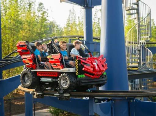 Kids riding Project X at LEGOLAND Florida