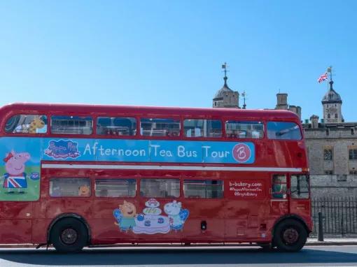 Peppa Pig Afternoon Tea Bus Tour for Two Adults and Two Children