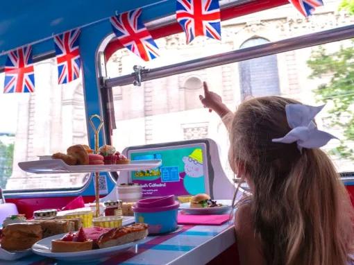 Peppa Pig Afternoon Tea Bus Tour for Two Adults and Two Children