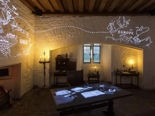 Sir Walter Raleigh's study at the Tower of London