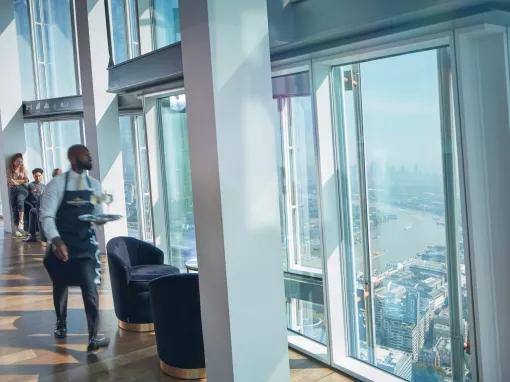 London The View from the Shard - Waiter