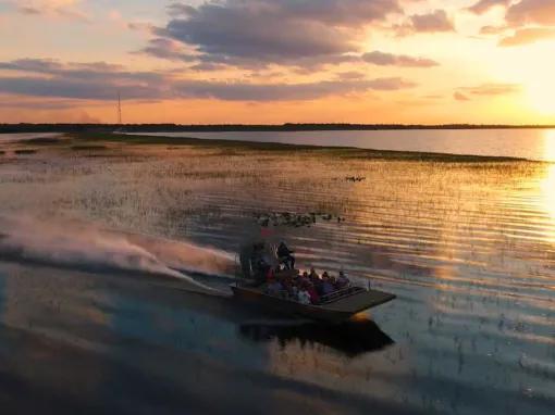 Boggy Creek Sunset Airboat Tour