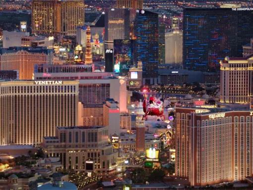 Las Vegas Strip Highlights Night Flight