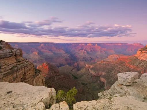 Sunset over the Grand Canyon 