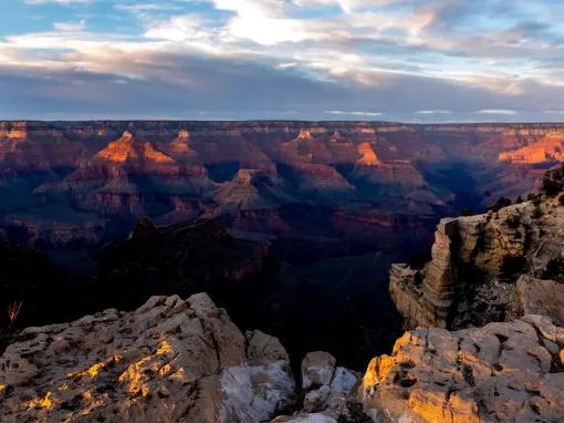 Sunset over the Grand Canyon 