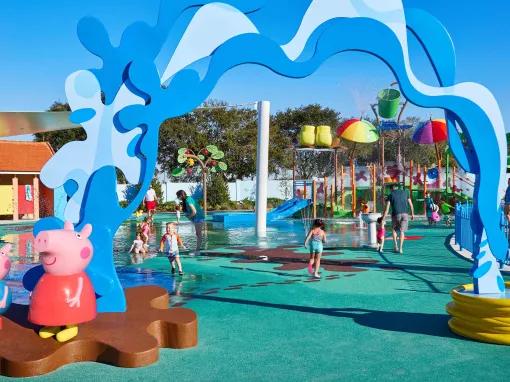 Muddy Puddles Splash Pad at Peppa Pig Theme Park