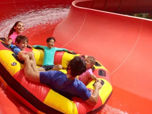 Red Rush waterslide at LEGOLAND Water Park in Dubai