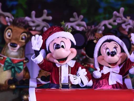 Mickey and Minnie at Mickey’s Very Merry Christmas Party at Magic Kingdom Park