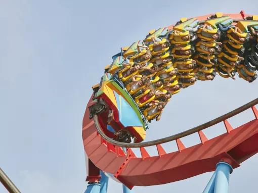Dragon Khan rollercoaster at PortAventura theme park