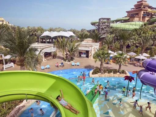 Aerial view of Aquaventure Dubai