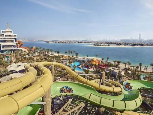 Aerial view of Aquaventure Dubai