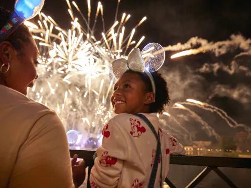 Guests at Harmonious, EPCOT